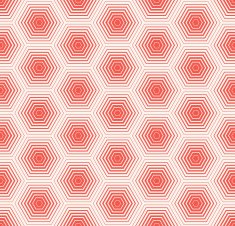 vibrant hexagonal pattern