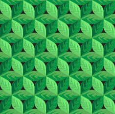 Green leaves seamless pattern N5