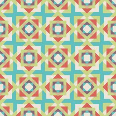 Seamless colorful background made of abstract geometric shapes