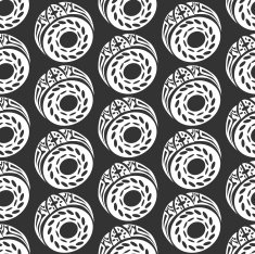 Seamless colorful background made of tribal pattern