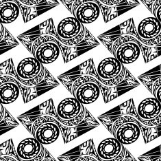 Seamless colorful background made of tribal pattern N2
