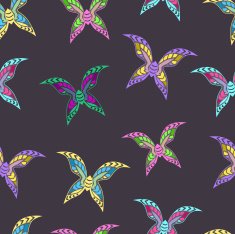Seamless colorful background made of butterflies N2