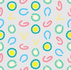 Seamless colorful background made of abstract elements