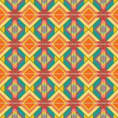 Seamless colorful background made of Aztec pattern N4