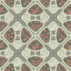 Seamless colorful background made of oriental floral pattern