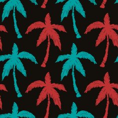 Seamless pattern with palm trees N14