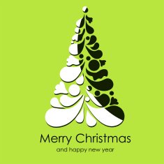 Beautiful vector Christmas card N4