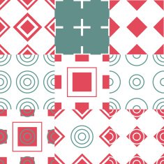 Abstract simple geometric seamless pattern vector