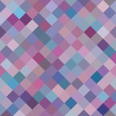 Geometric Background with Random Colored Purple Diamonds Seamless pattern
