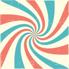 Colorful rays twisted background