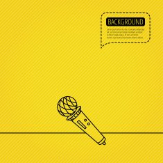 Microphone icon Karaoke sign