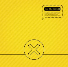 Delete icon Decline or Remove sign N2