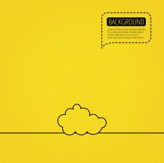 Cloud icon Overcast weather sign