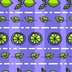 Seamless pattern with lemons N4