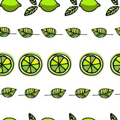 Seamless pattern with lemons N6