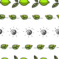 Seamless pattern with lemons N9