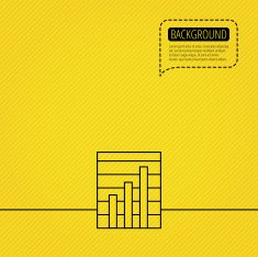Chart icon Graph diagram sign N9
