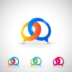 Dialog bubble icon set
