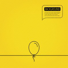 Balloon icon Party decoration sign N2
