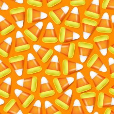 Candy corn seamless pattern vector illustration N3