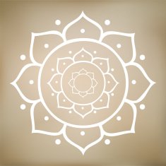 Vector Om Symbol and Lotus Flower
