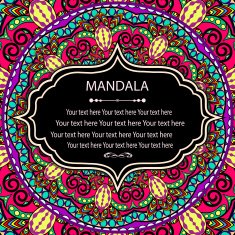 invitation mandala card
