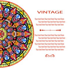 invitation mandala card N8