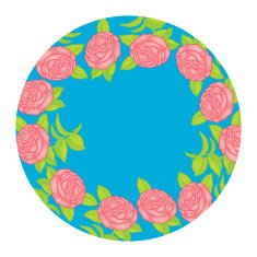 Flower vector frame N2
