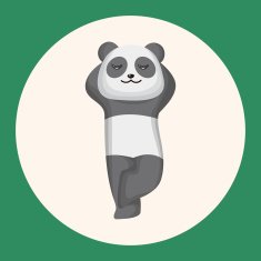 animal panda cartoon theme elements
