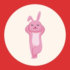 animal rabbit cartoon theme elements