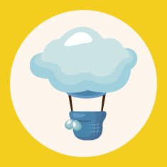 style hot air balloon theme elements N10