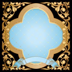 Golden decorative design N9