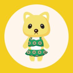 animal cat summer cartoon theme elements