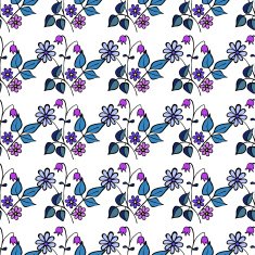 Seamless floral pattern on white background N2