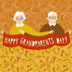 Happy grandparents day poster N2 free image download