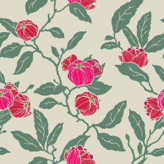 Seamless pattern with floral ornament - Illustration N8