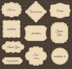 Vintage Frames Dark Background