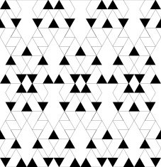 Black and white geometric seamless pattern N23