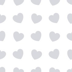 Gray hearts seamless bakground pattern