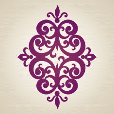 Vector baroque ornament in Victorian style N28