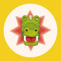 animal crocodile cartoon theme elements