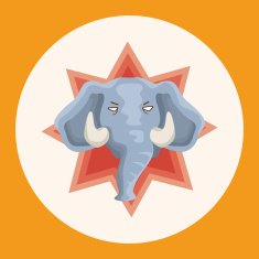 animal elephant cartoon theme elements N2