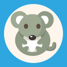 animal mouse cartoon theme elements