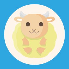 animal sheep cartoon theme elements