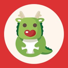 animal dragon cartoon theme elements