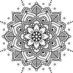 Black graphic indian cirlce mandala
