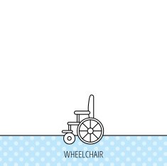 Wheelchair icon Disabled traffic sign N4