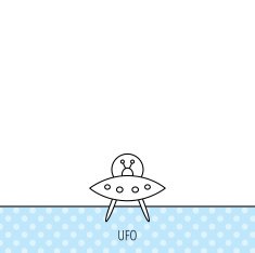 UFO icon Unknown flying object sign N4