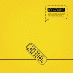 Remote control icon TV channels sign N6