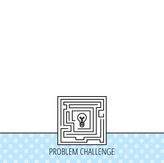 Labyrinth icon Problem challenge sign N7